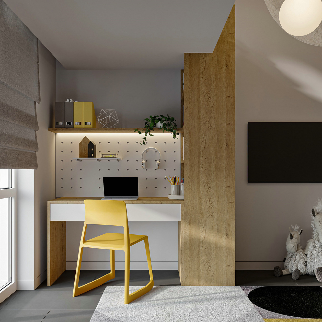 暖棕色系公寓设计-14