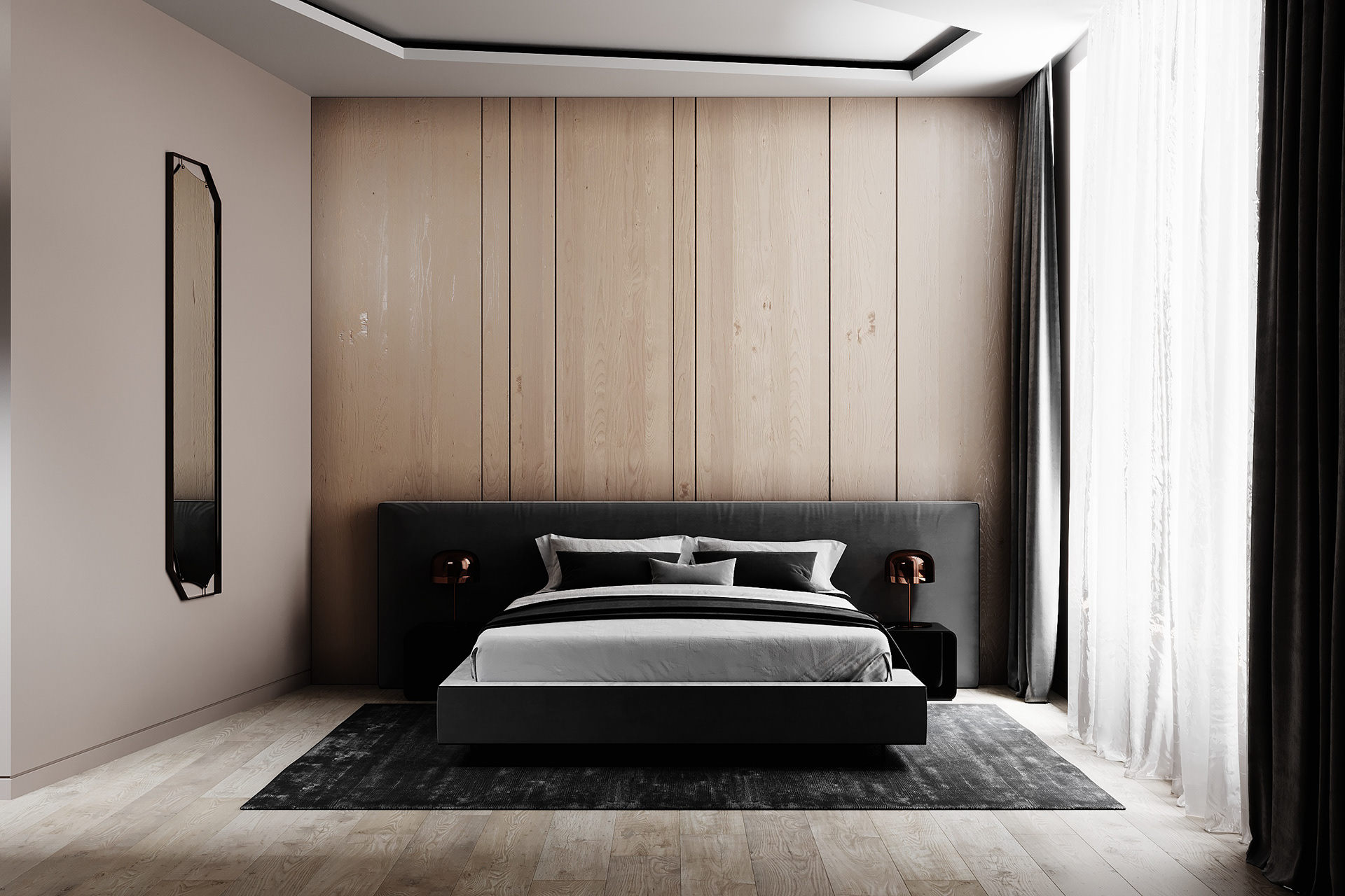 minimalist bedroom Vladyslava Torhonska-4