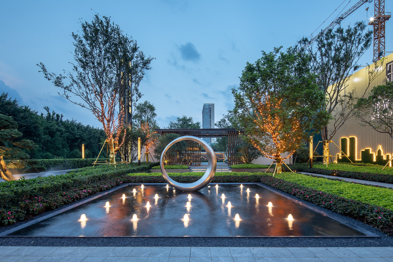南宁龙光玖誉城-郡城居住区 水景庭院诗意空间-4