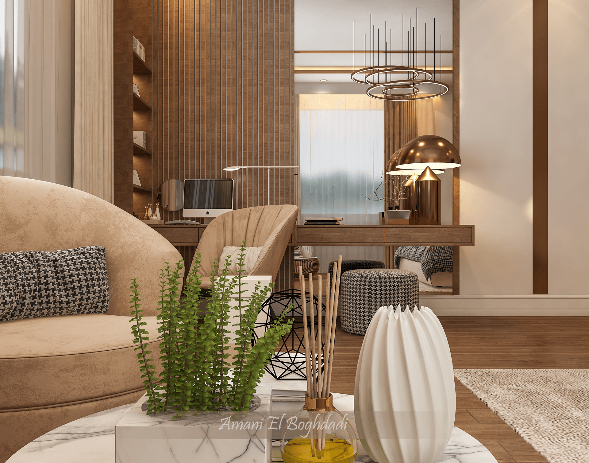 Beige Girl Bedroom-5