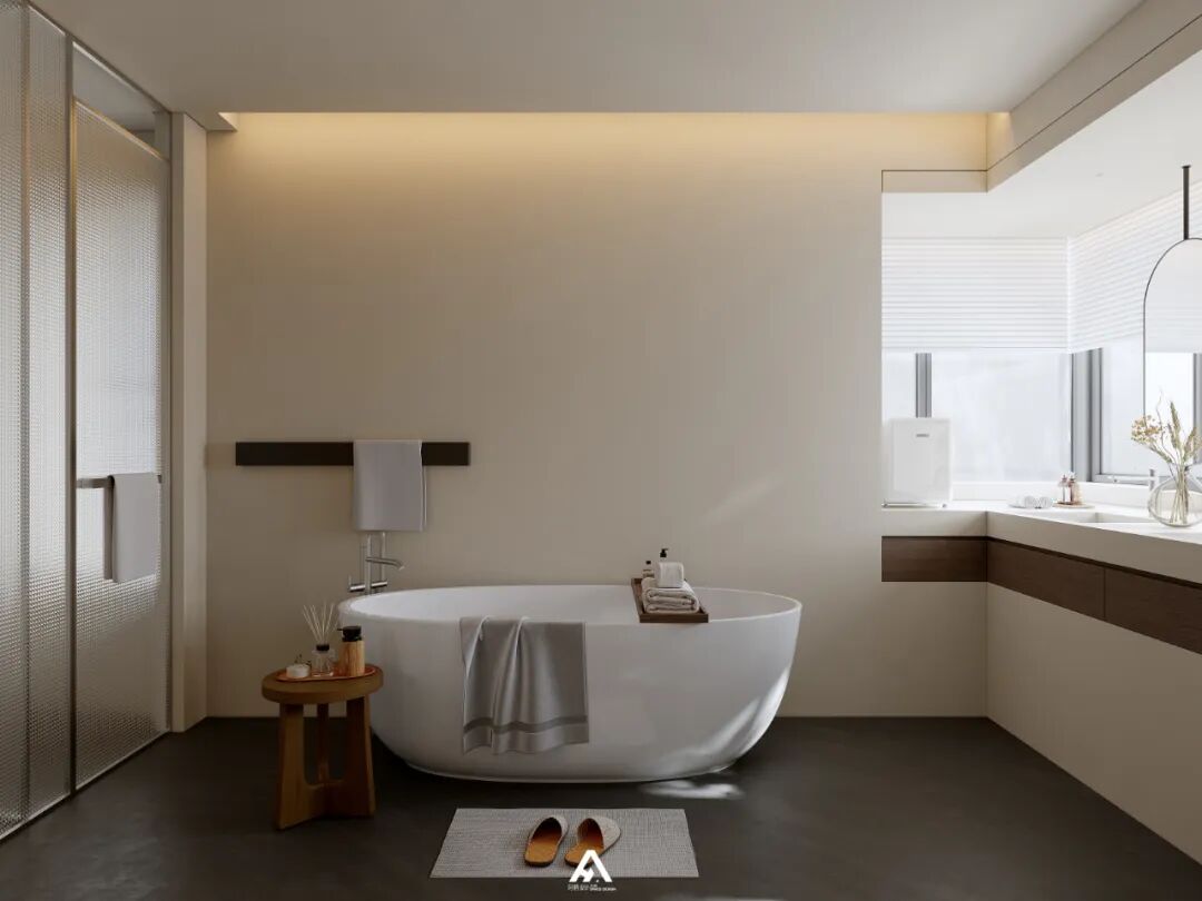 南昌阿鹤设计|210m²滨江大平层，游走在空间里！-60