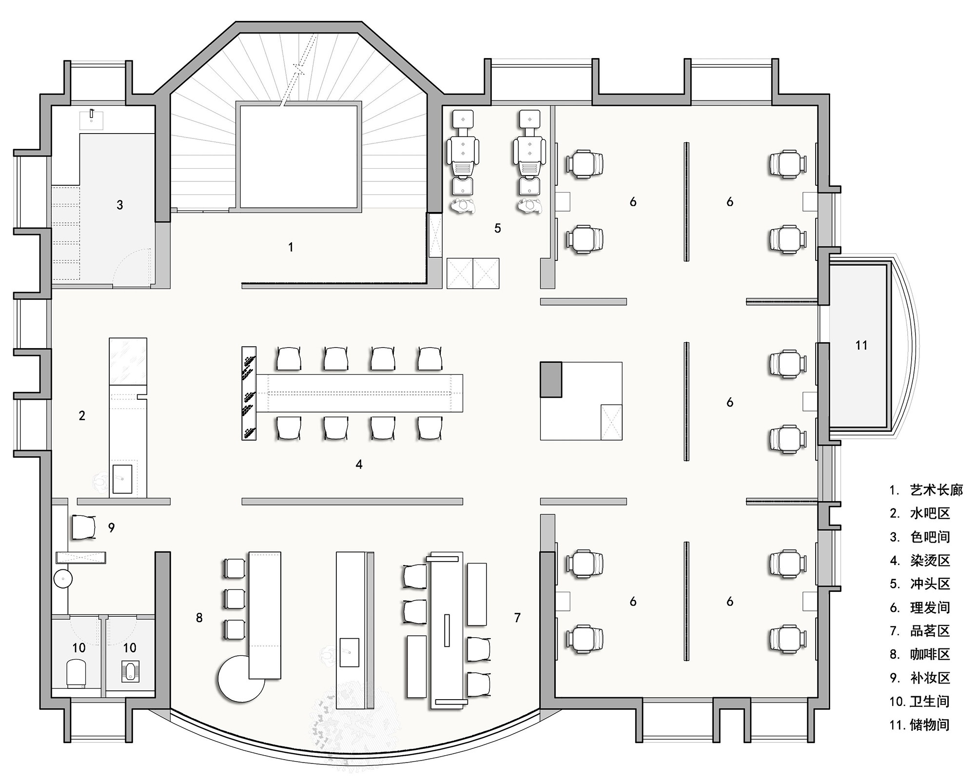 东尼·熙可造型（别墅店）丨中国汕头丨文因兀设计事务所-69