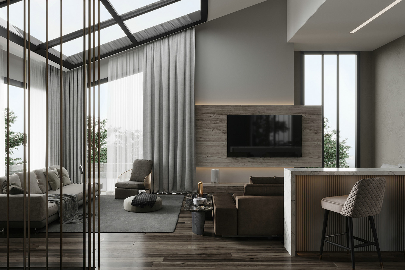 精致而舒适的现代居所-0