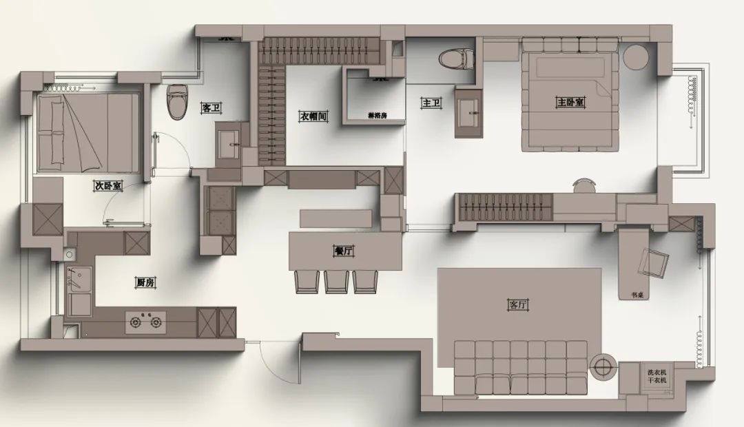 MHOO|钱江蓝湾88㎡现代风：释放无限，倦意可融-54
