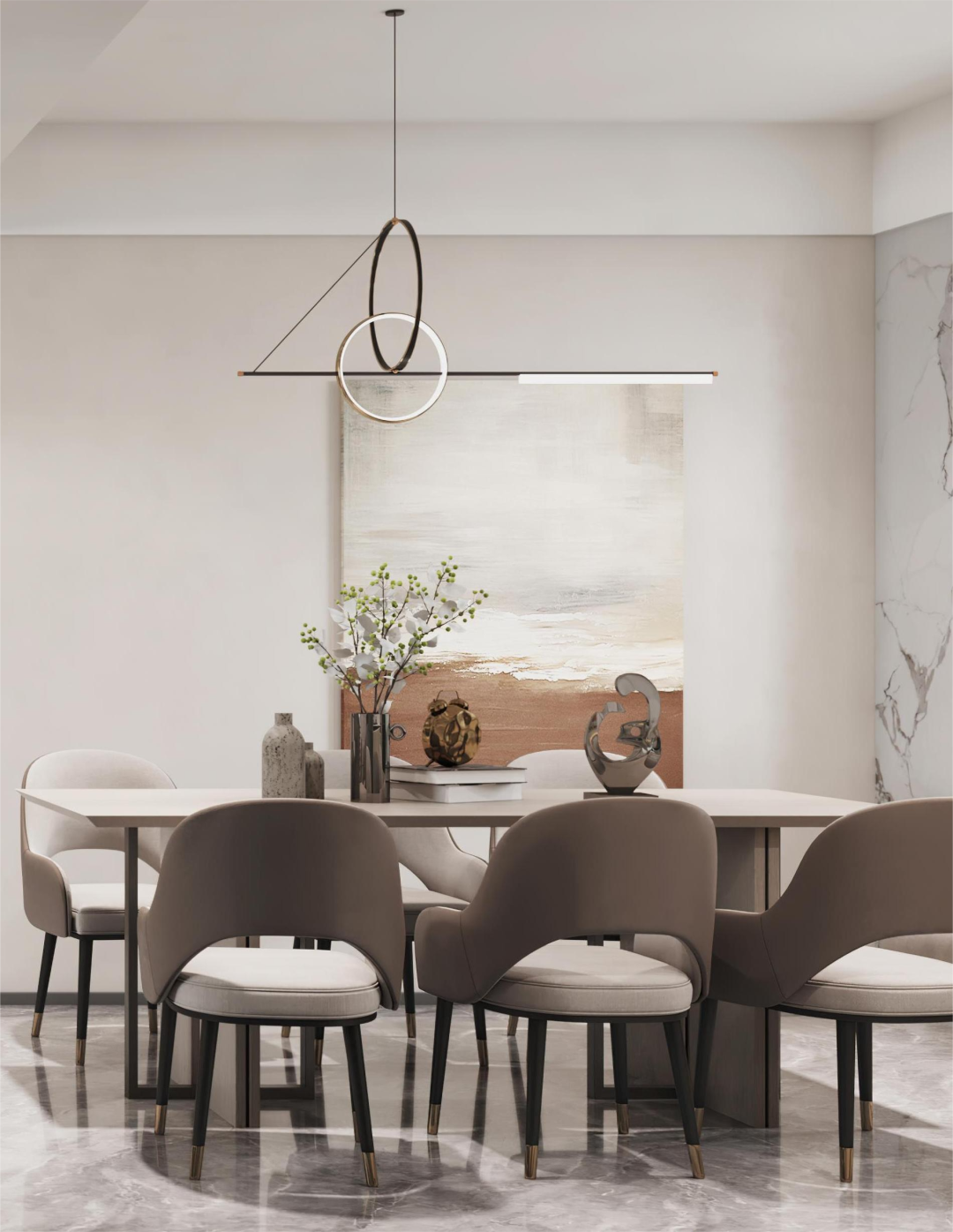 169㎡现代风四居室，普通人的不普通装修！-10