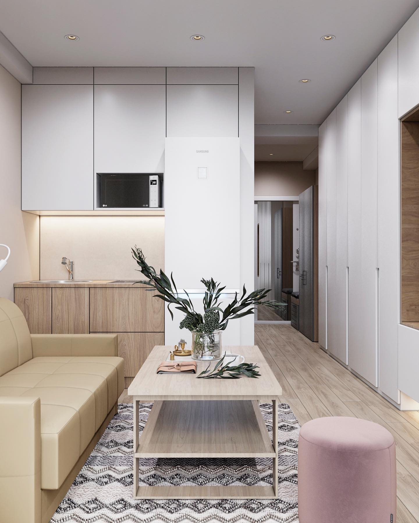 厨房  卧室一体化设计-27