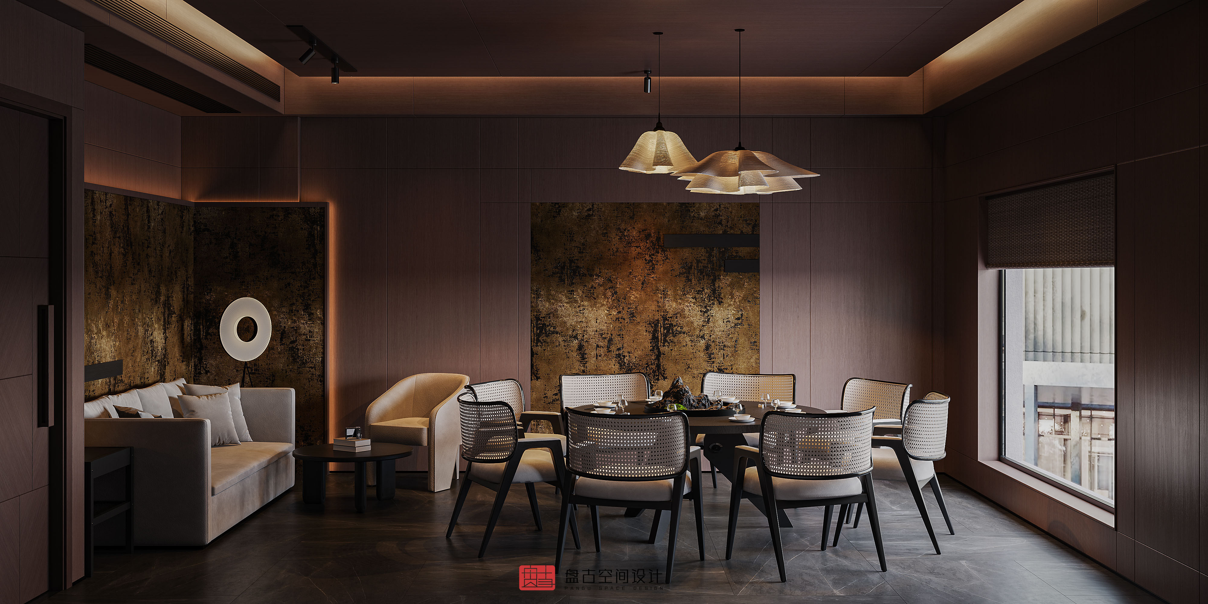 湘意创意菜餐厅丨盘古空间设计-31