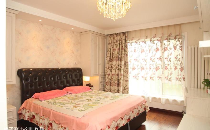 刘帅打造简欧三居室,弧形马赛克拼花、假壁炉增添欧式风情-16