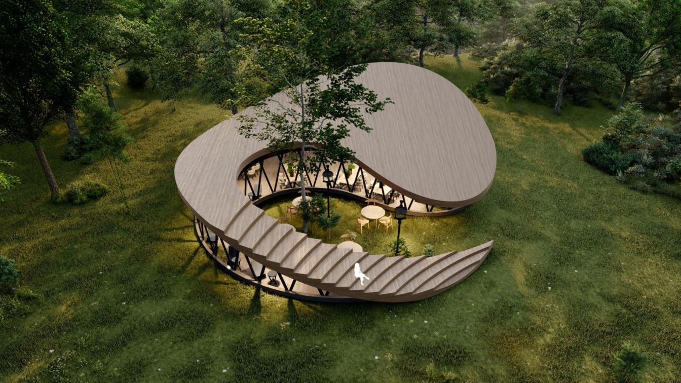 螺旋咖啡厅丨伊朗丨REMM Studio-0