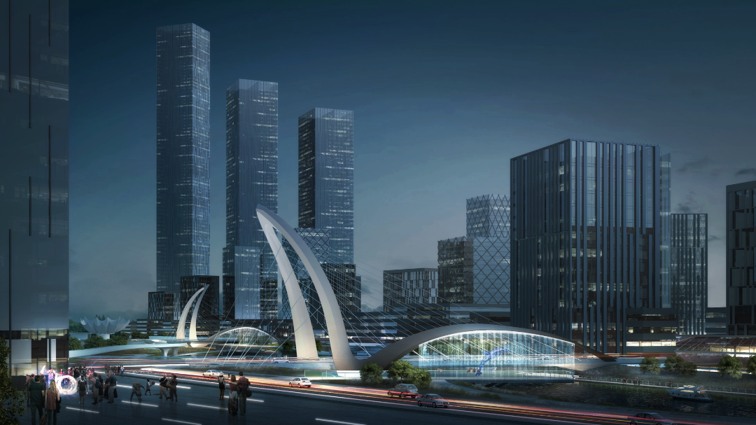 横沥岛尖中轴涌4号桥合龙，打造“一桥一景”特色景观-37