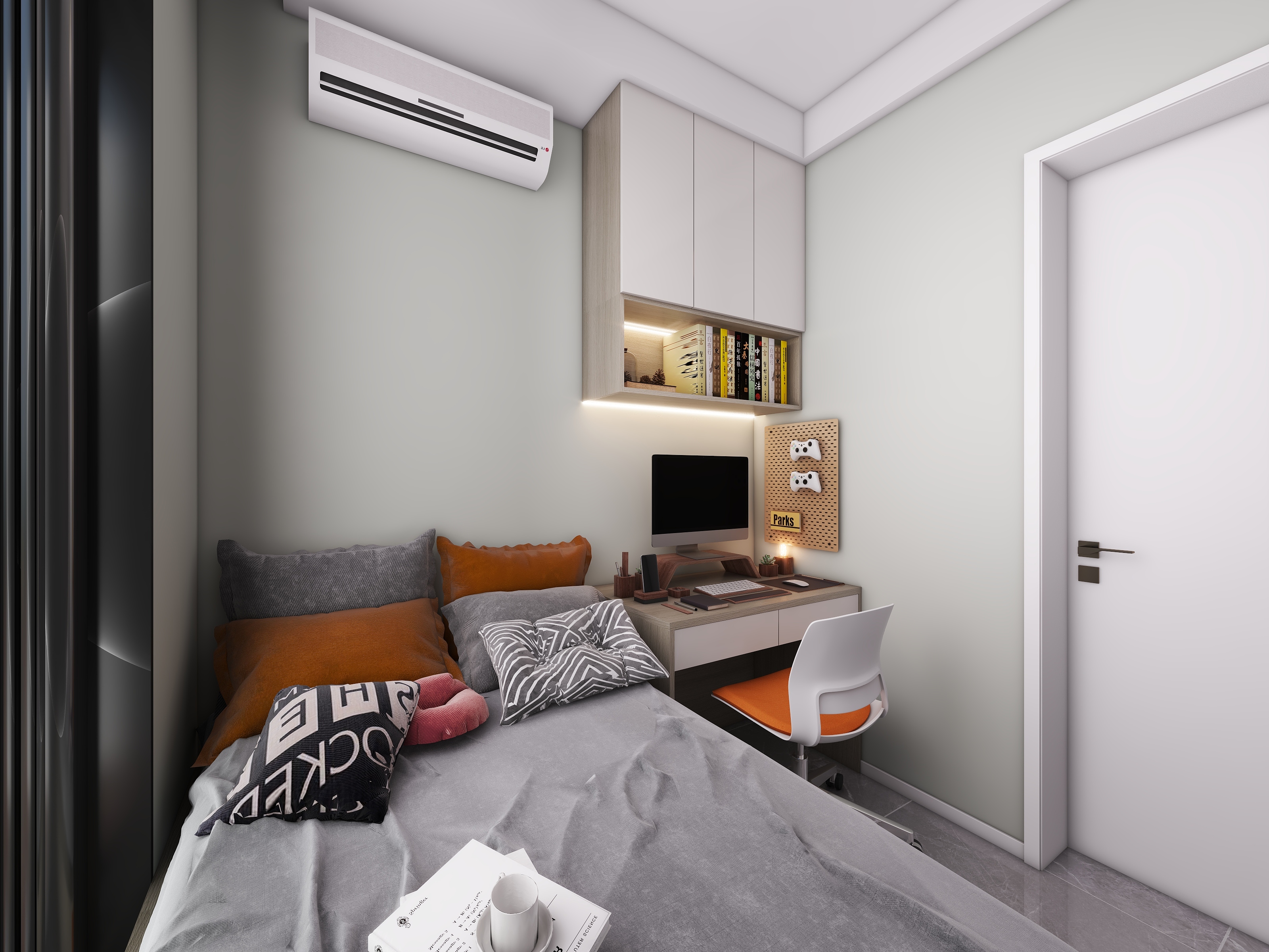 四川成都世家东部时空（93平方现代简约三居室）-31