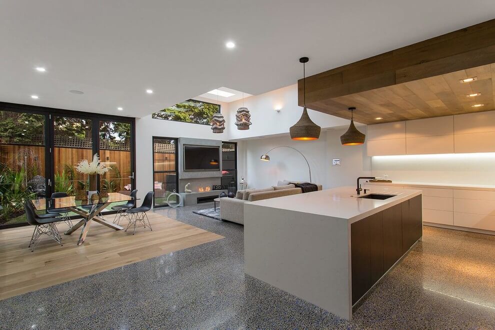 Bold square shapes on the exterior and contemporary interior design define this Black Rock residence   CAANdesign  Architecture and home design blog-9