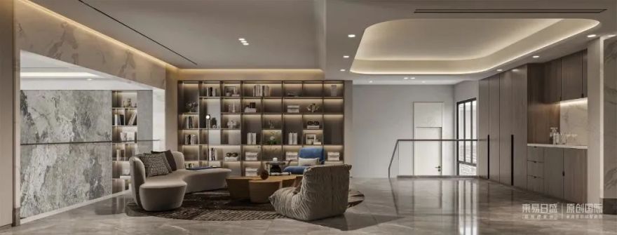 1500㎡豪宅装修,每一帧都是「轻奢风」大片!-41