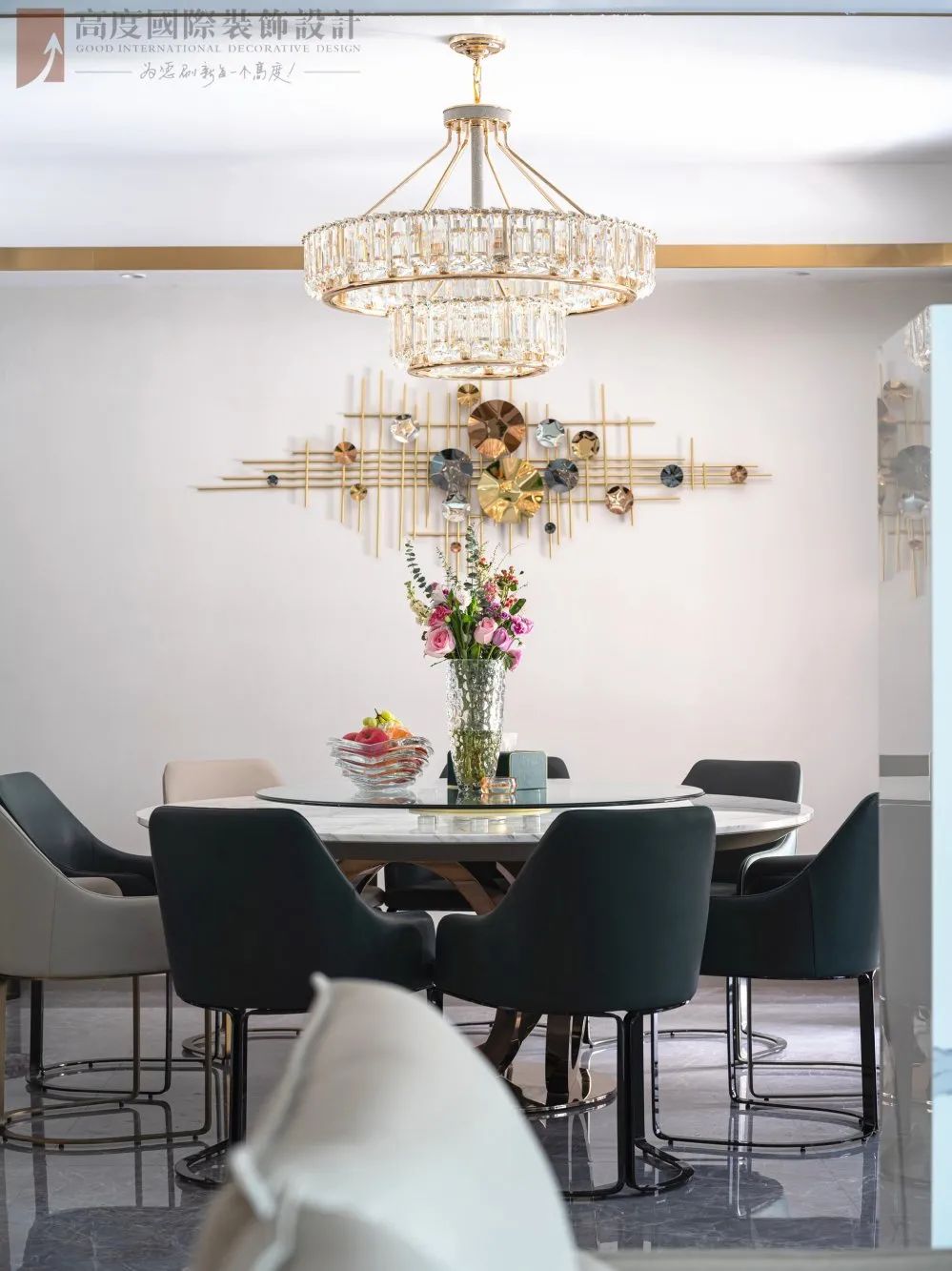 现代轻奢风格纯水岸别墅设计丨中国武汉丨高度国际装饰设计集团武汉公司-44