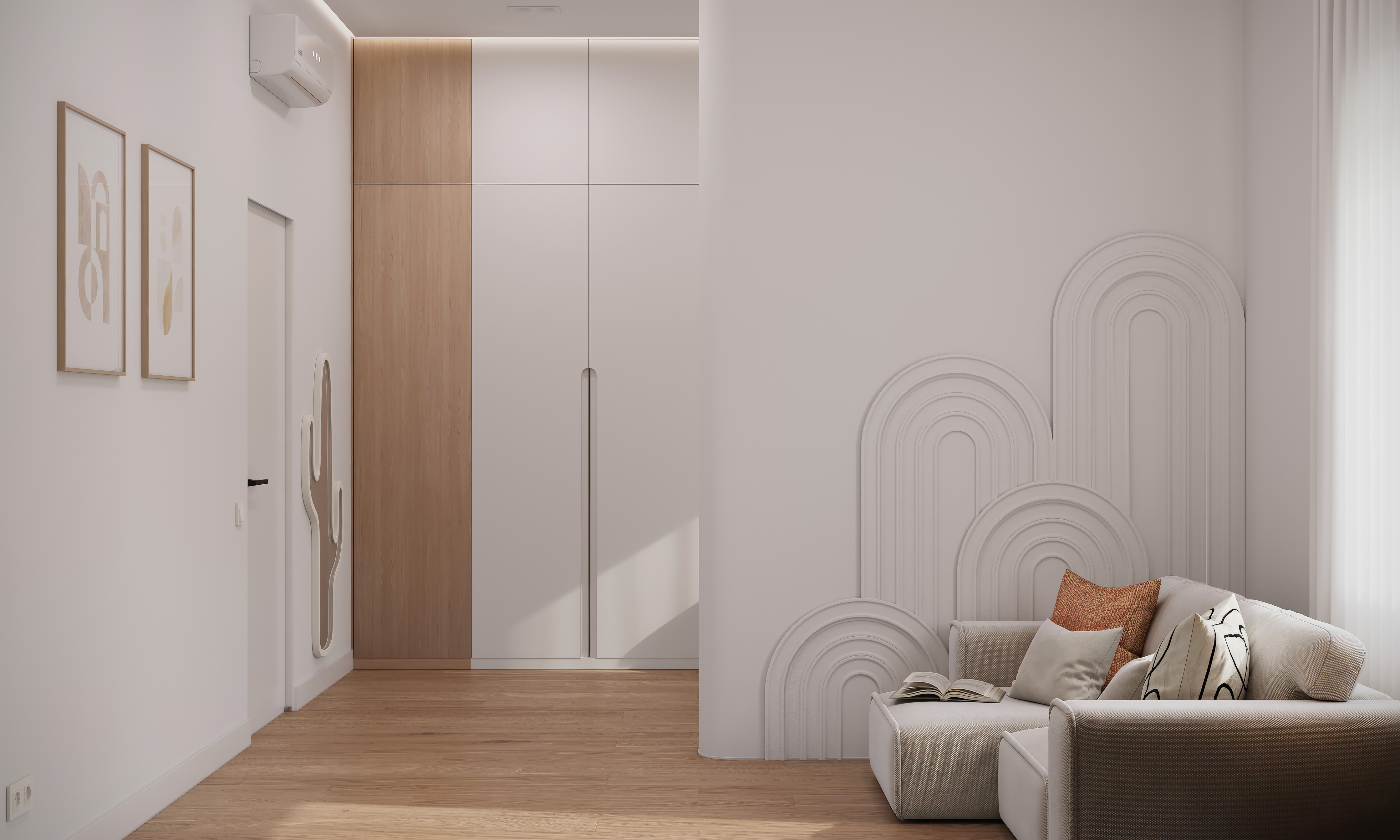 BEIGE&ORANGE 青少年美学房间丨Veronika Berezhnaya-11