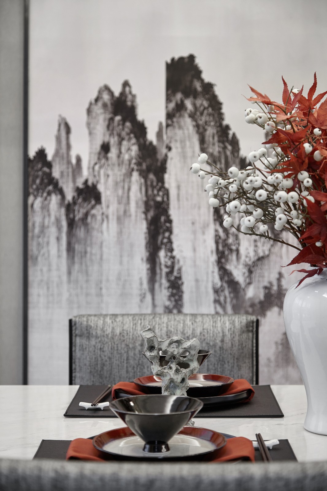 金秋软装：古镇万科城笔墨写意东方秋韵-19