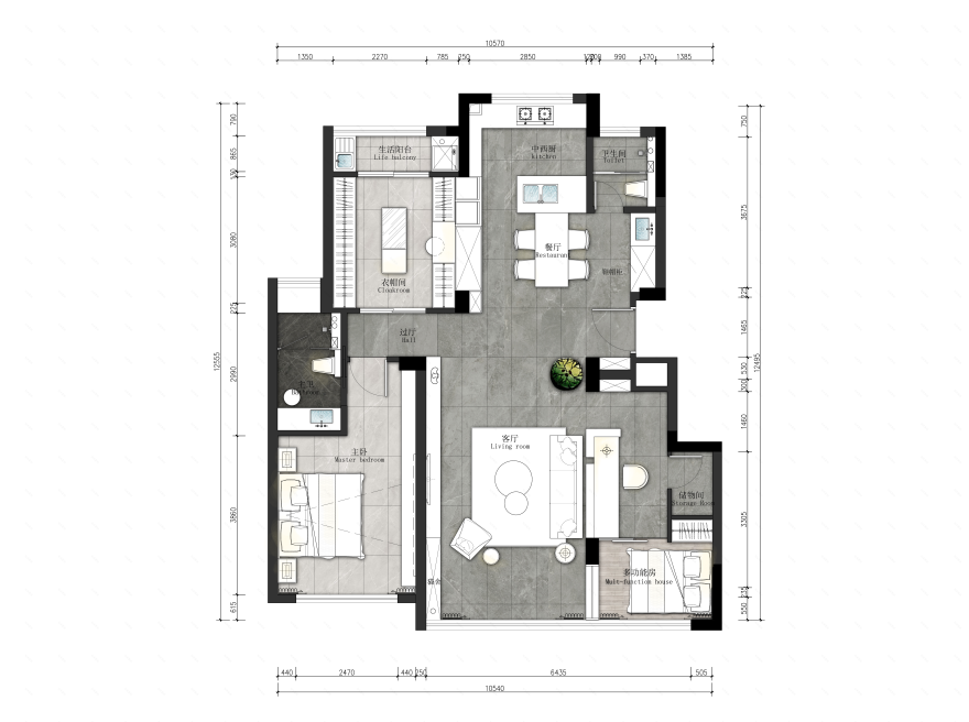 珠海翠湖香山117㎡ · 奇点设计丨中国珠海-70