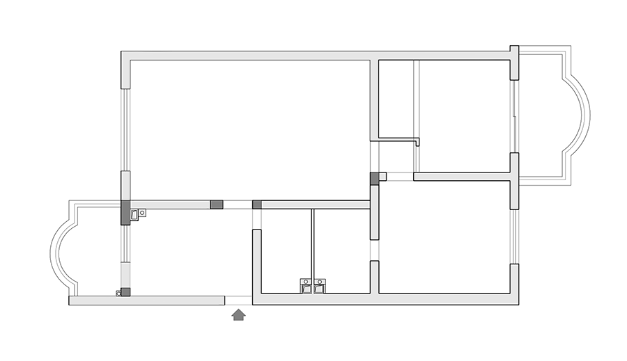 老房黑白格调逆袭丨R’sYard 缪茹空间设计工作室-35