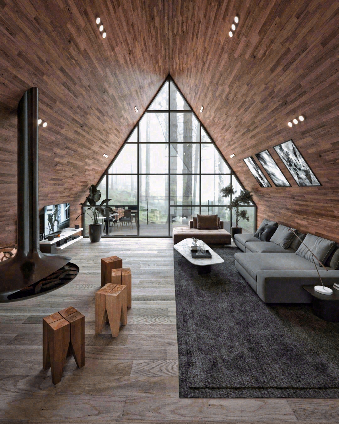 Lima AFrame Cabin 全包装修-12