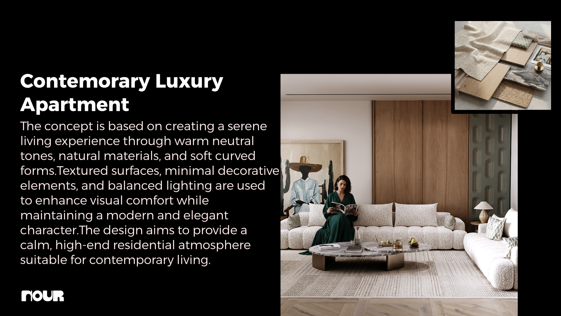 你提供的Contemorary拼写有误，正确的应该是Contemporary 准确的翻译是当代豪华公寓 丨Nourhan Emad-5