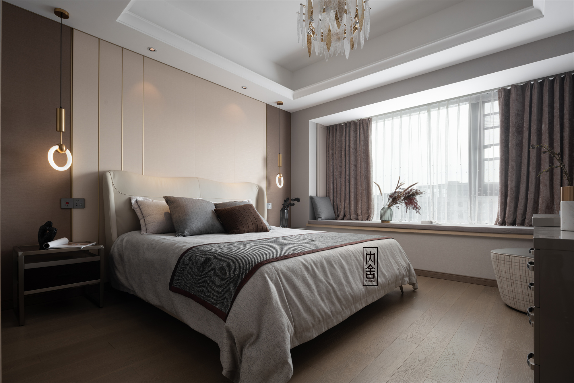 遇见·秋天 · 现代轻奢四居室设计丨美国西雅图丨内舍整体软装-23