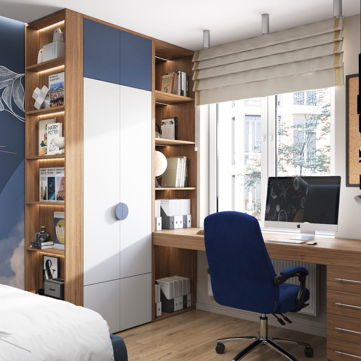 圣彼得堡明亮公寓室内设计丨俄罗斯圣彼得堡丨“Планировка хоум”工作室-14