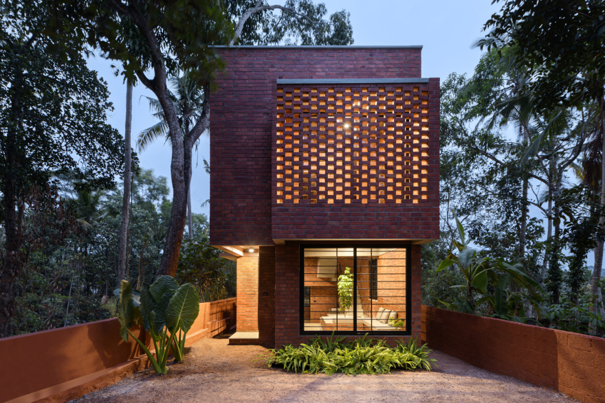 印度窄砖别墅丨Srijit Srinivas  ARCHITECTS-32