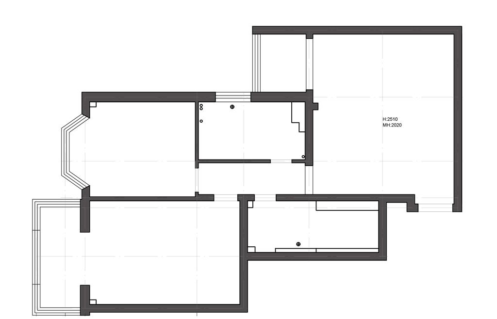 76㎡纯黑现代工业风住宅设计-8