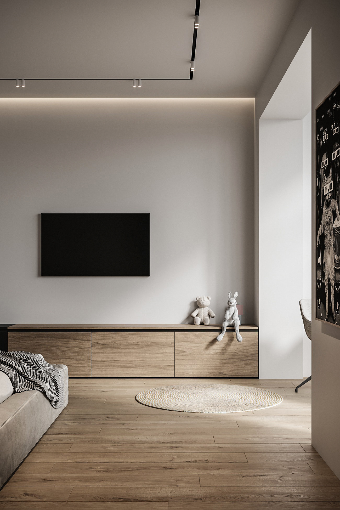 乌克兰75㎡小空间住宅设计-12