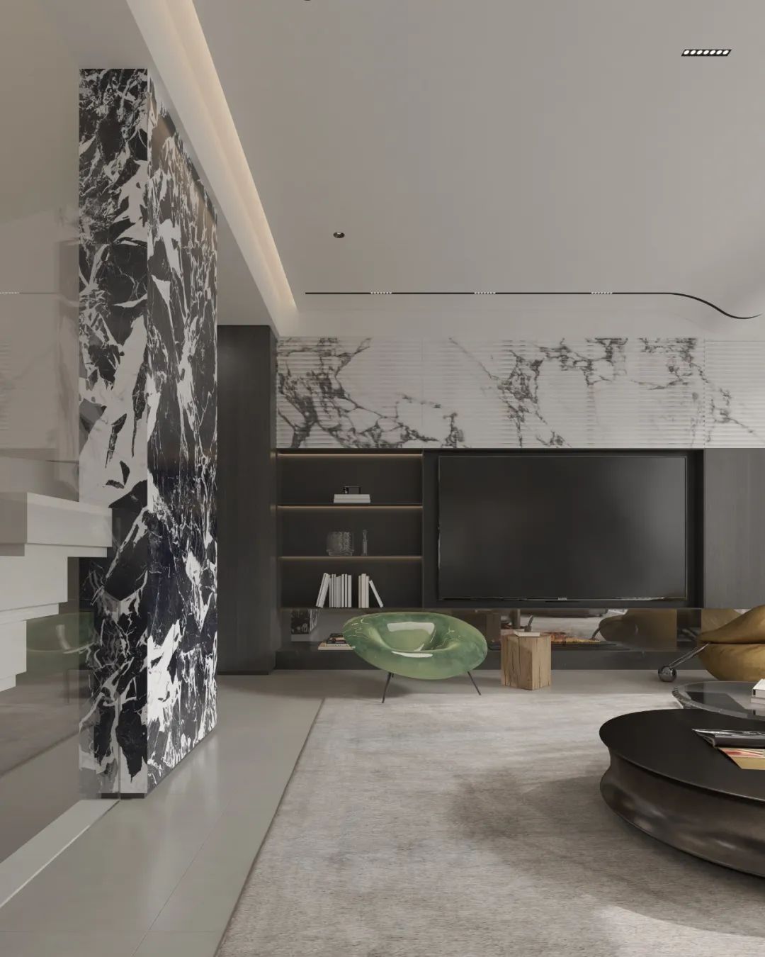 汀泽湾自然优雅家居空间设计丨龙庭设计-8