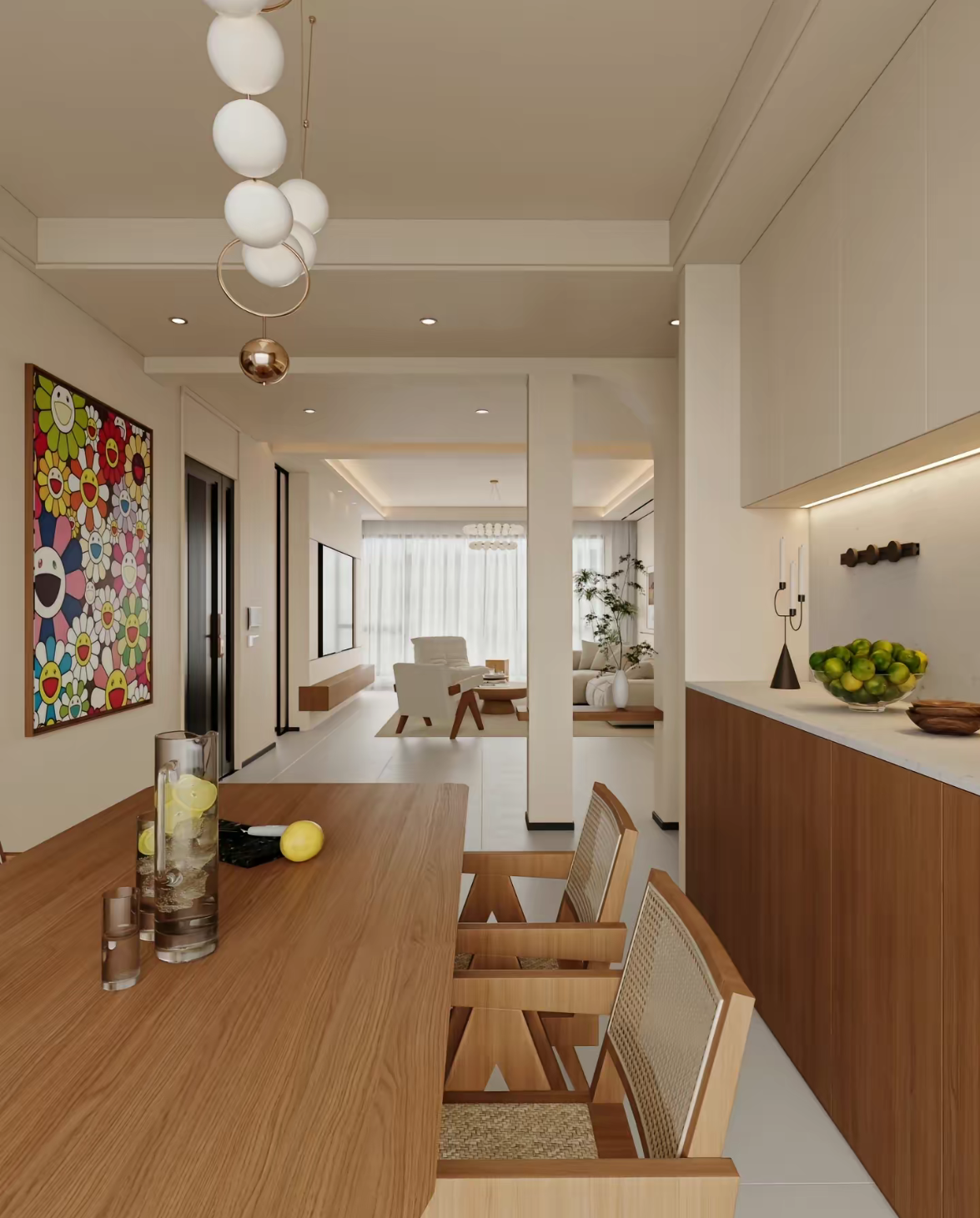 丽娜的温馨奶油风客餐厅-5