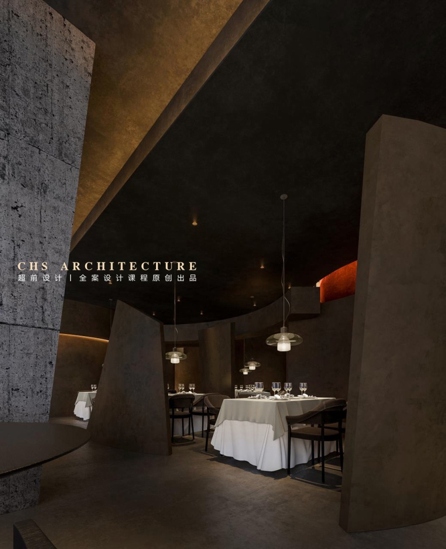 刚柔静谧 •餐厅原创方案设计丨超前设计丨超前创意设计教育-28