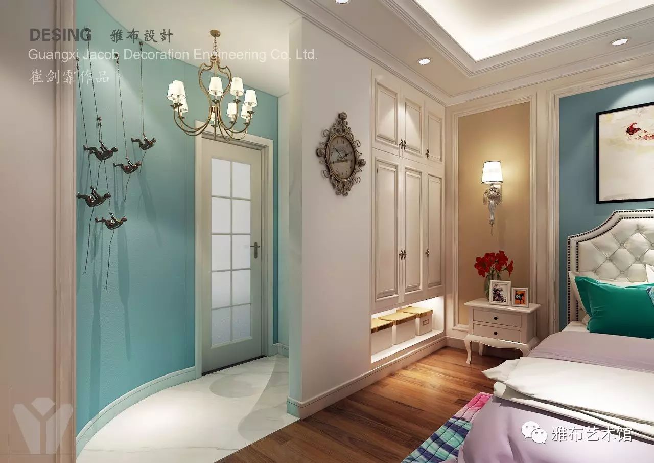 大城小院 122 平美式风格设计，温馨优雅生活情调-26