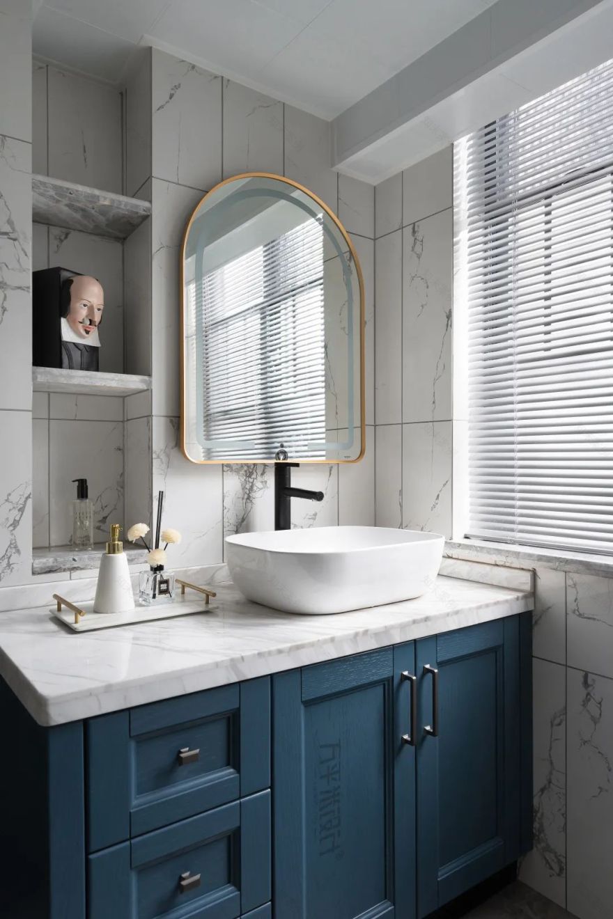 金福苑 82㎡美式混搭,复古与轻奢的完美融合-73