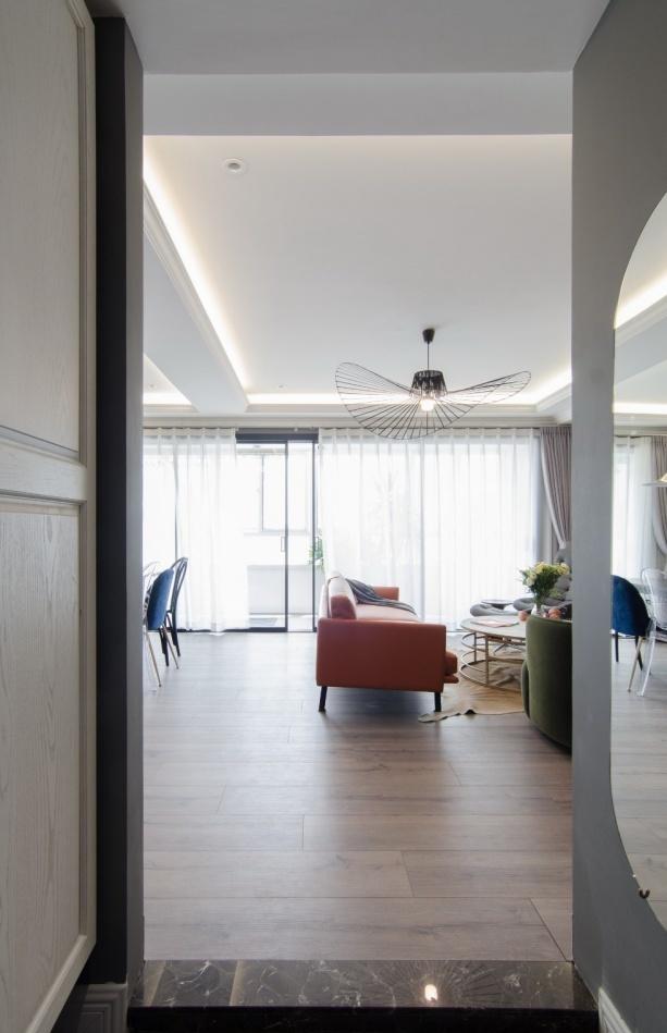 平层二手房翻新记 | 色彩与材质的巧妙搭配-25