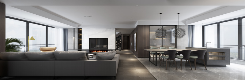 H 空间 · 480㎡简约私宅丨H 空间全案设计-4