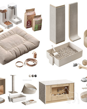 3D模型猫狗配饰