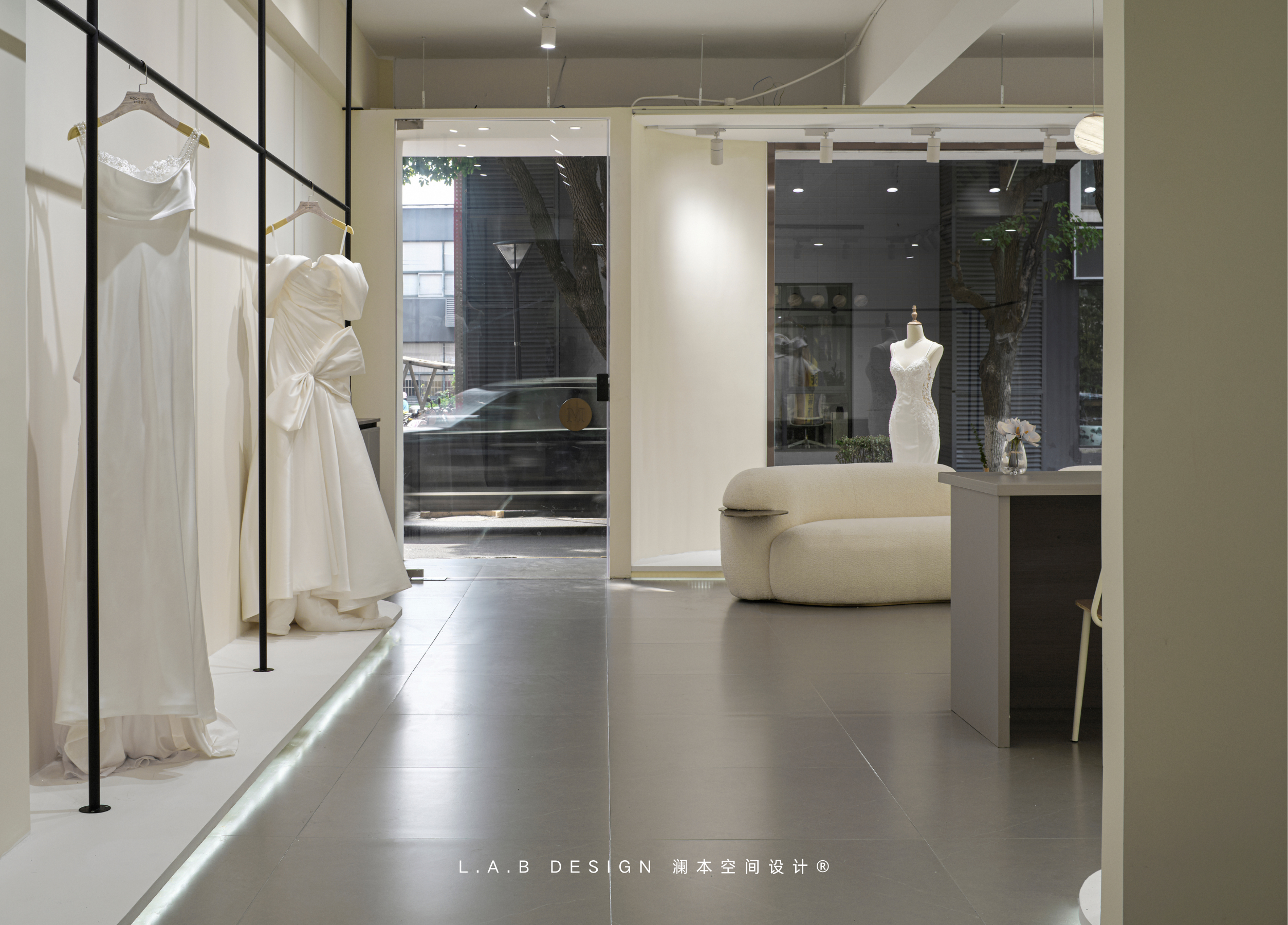 白月婚纱试衣空间设计丨中国南京丨L.A.B DESIGN（澜本）-43