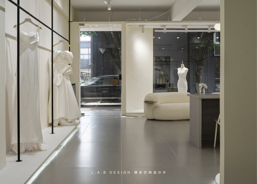 白月婚纱试衣空间设计丨中国南京丨L.A.B DESIGN(澜本)-43