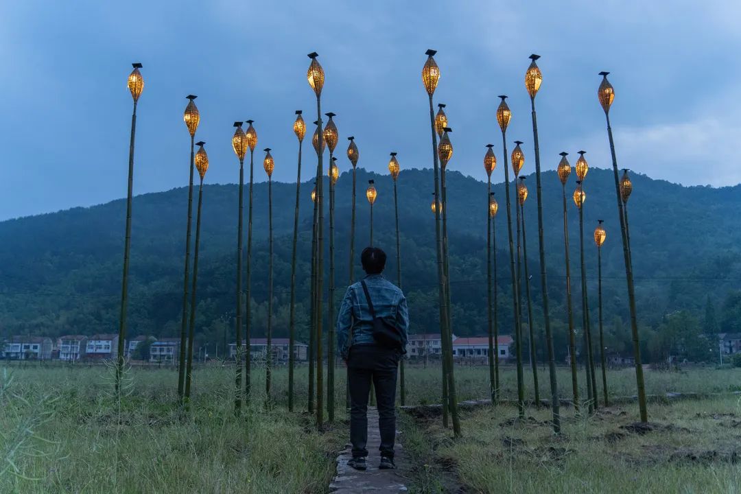 “Bamboo Star”竹灯艺术装置丨中国湖北丨好舍空间设计-36