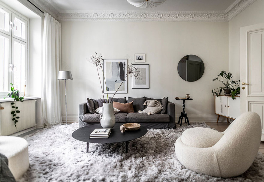 哥德堡舒适北欧风格公寓-16