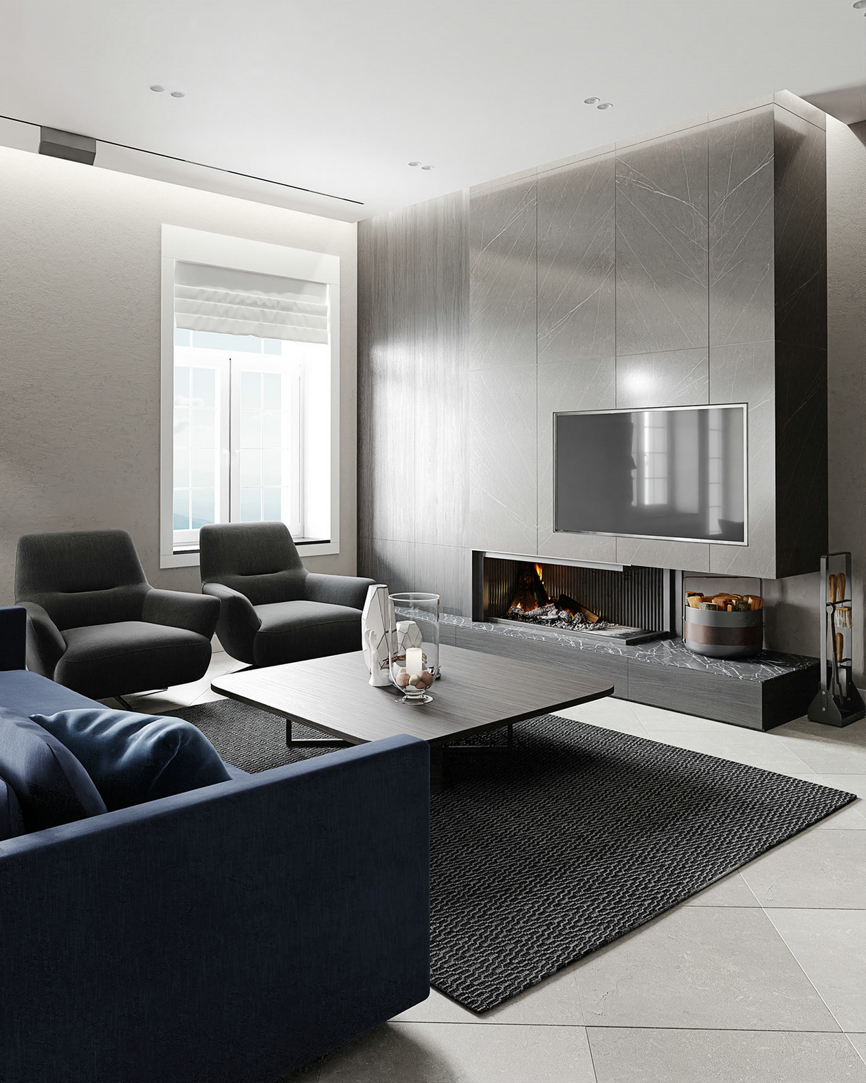 高级黑+蓝色组合设计-0