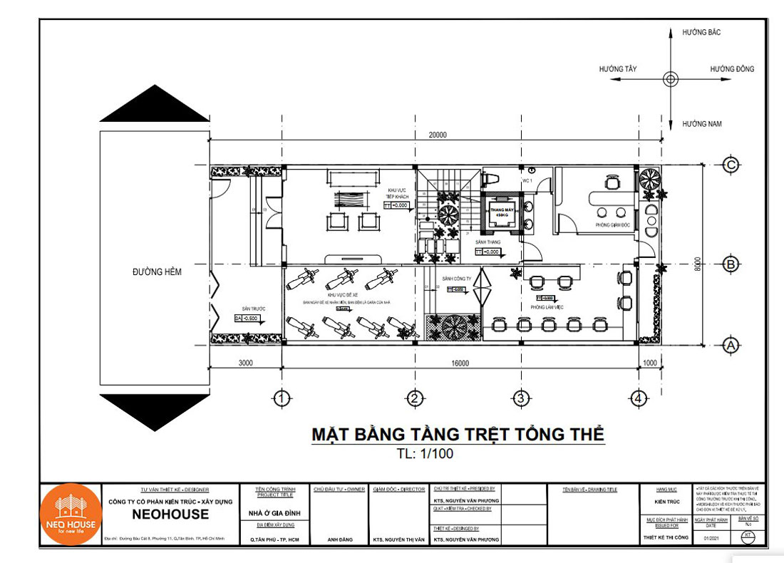 800 万越盾商业办公楼设计案例丨NEOHouse Thiết Kế Biệt Thự-13