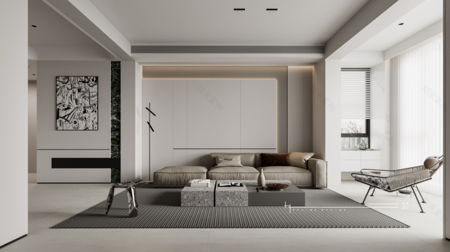 中央原墅·简臻内敛,向心以往丨水木设计-15