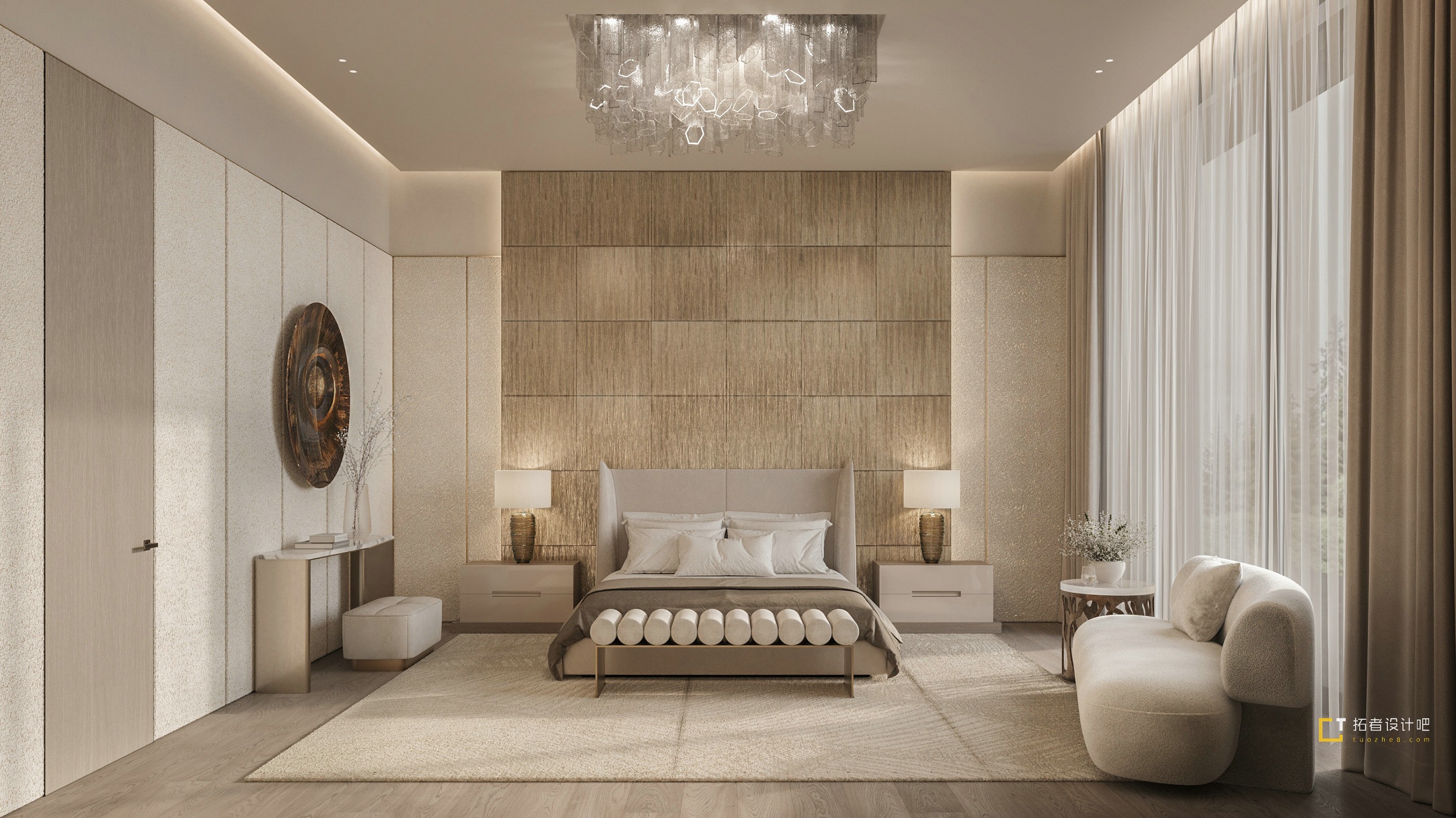 1000平 现代挑空别墅设计！-13