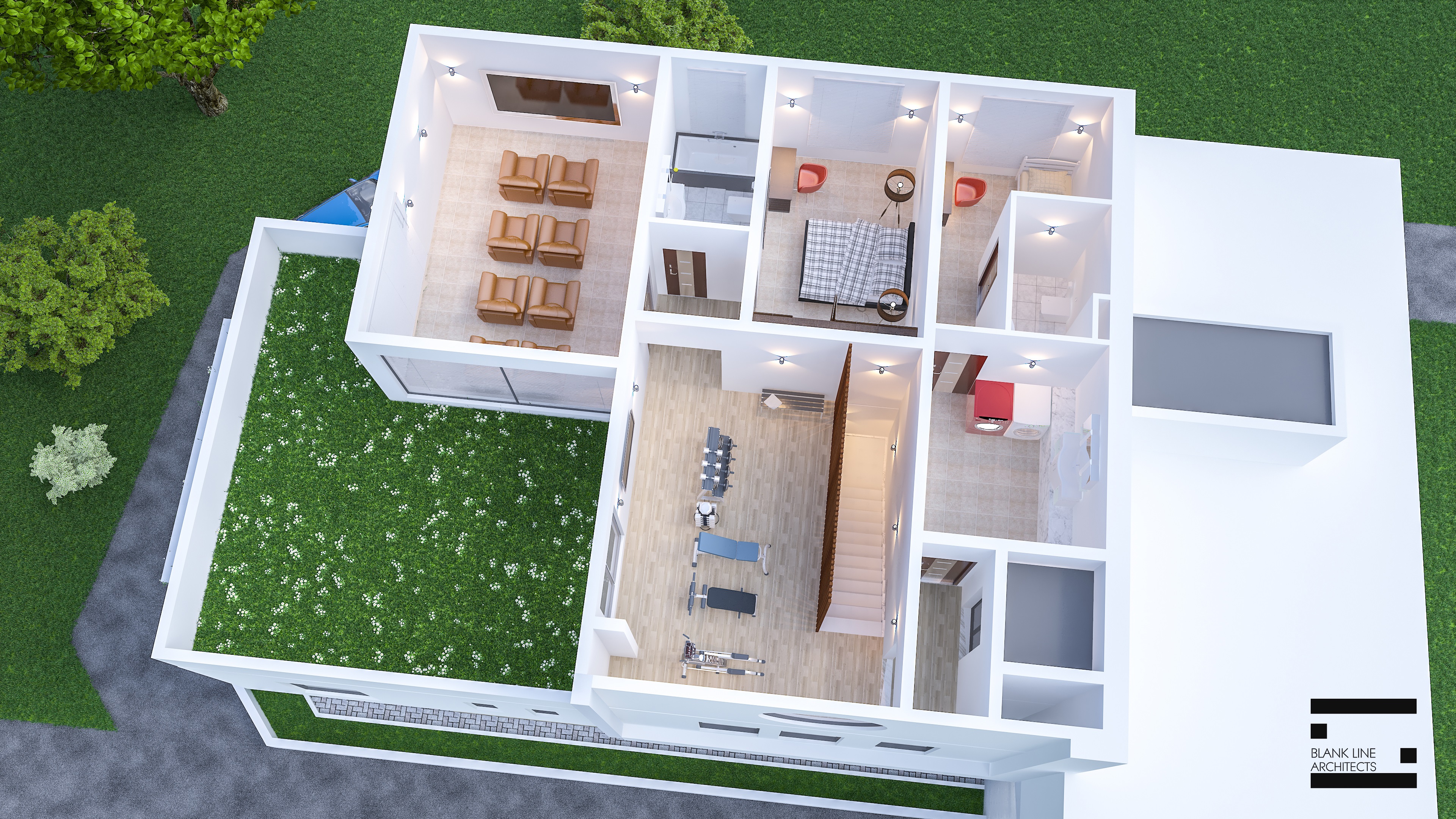 两层别墅扩建项目丨巴林丨Akbari Architects-15