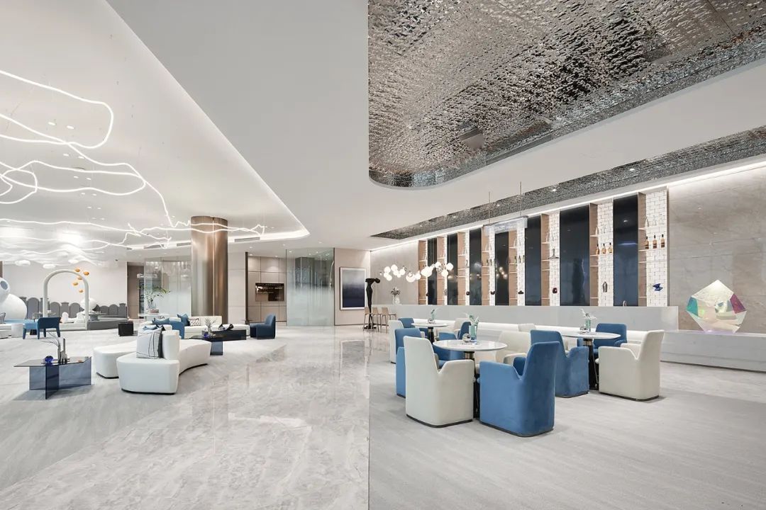 江苏盐城大丰生活美学艺术馆 | 虚实之间的蓝色梦境-52