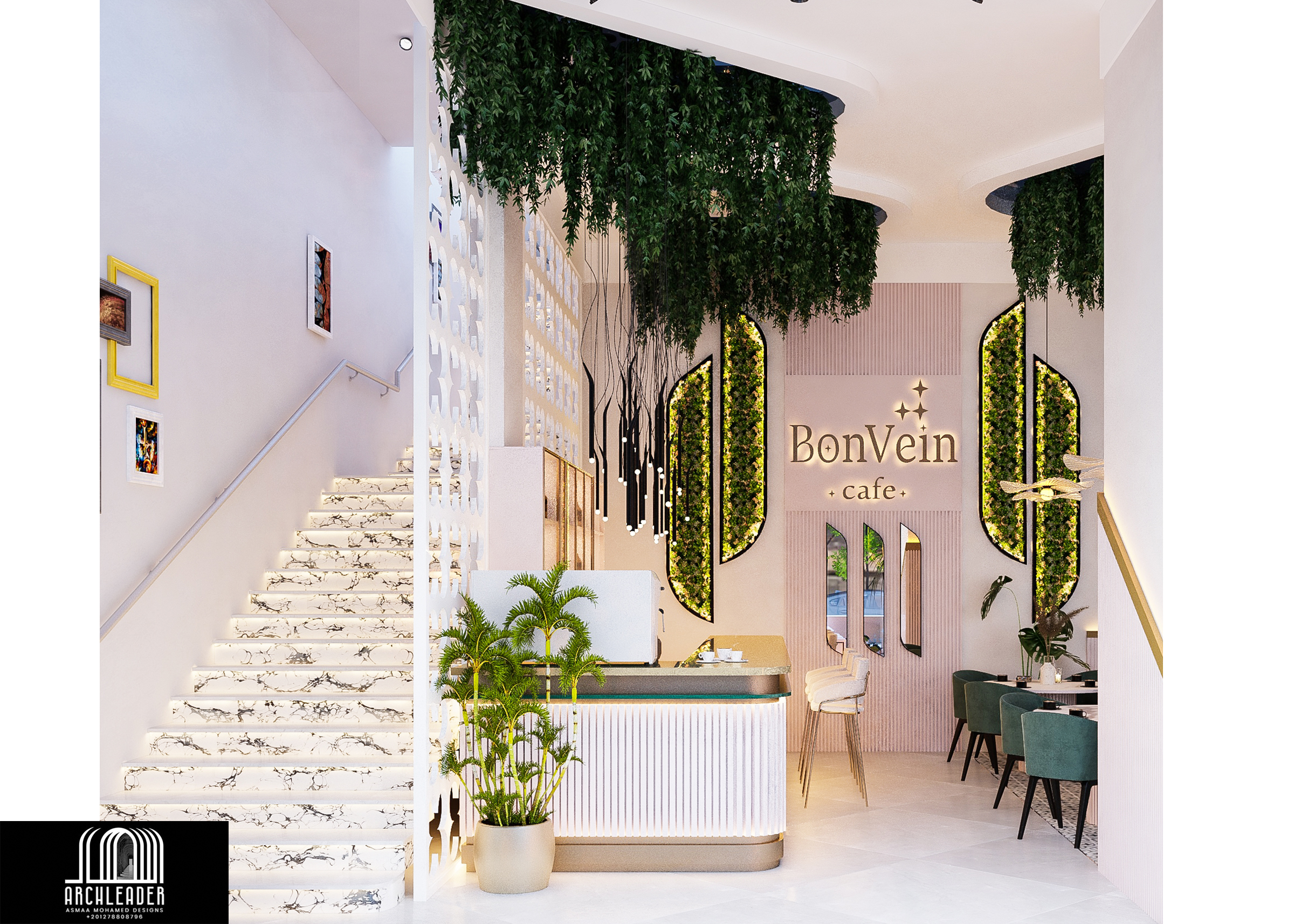 Bon Vein Café ..My Interior & Roof Design in Kuwait-10
