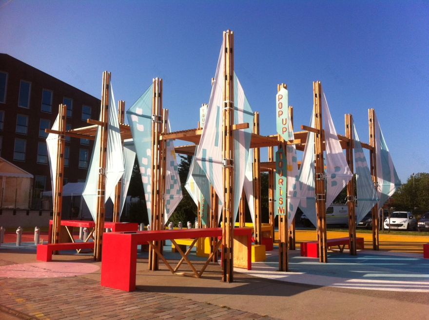 法国鲁昂临时公园·绚丽多彩的帆船造型-18