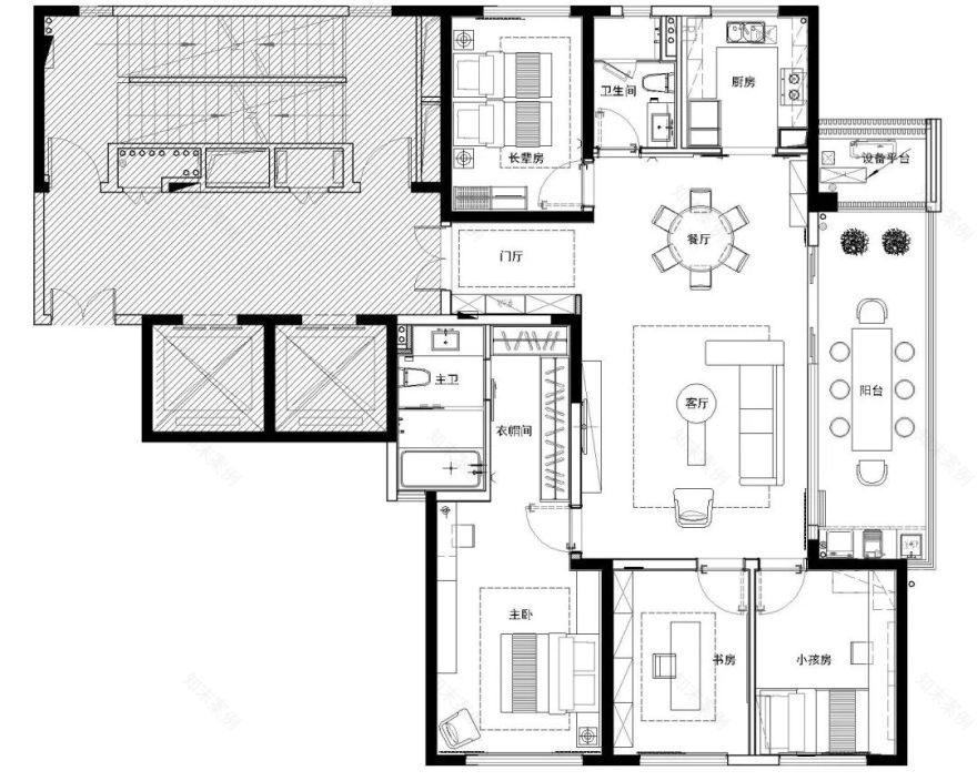 嘉华地产·印湘江样板间 | 现代简约美学之家-16